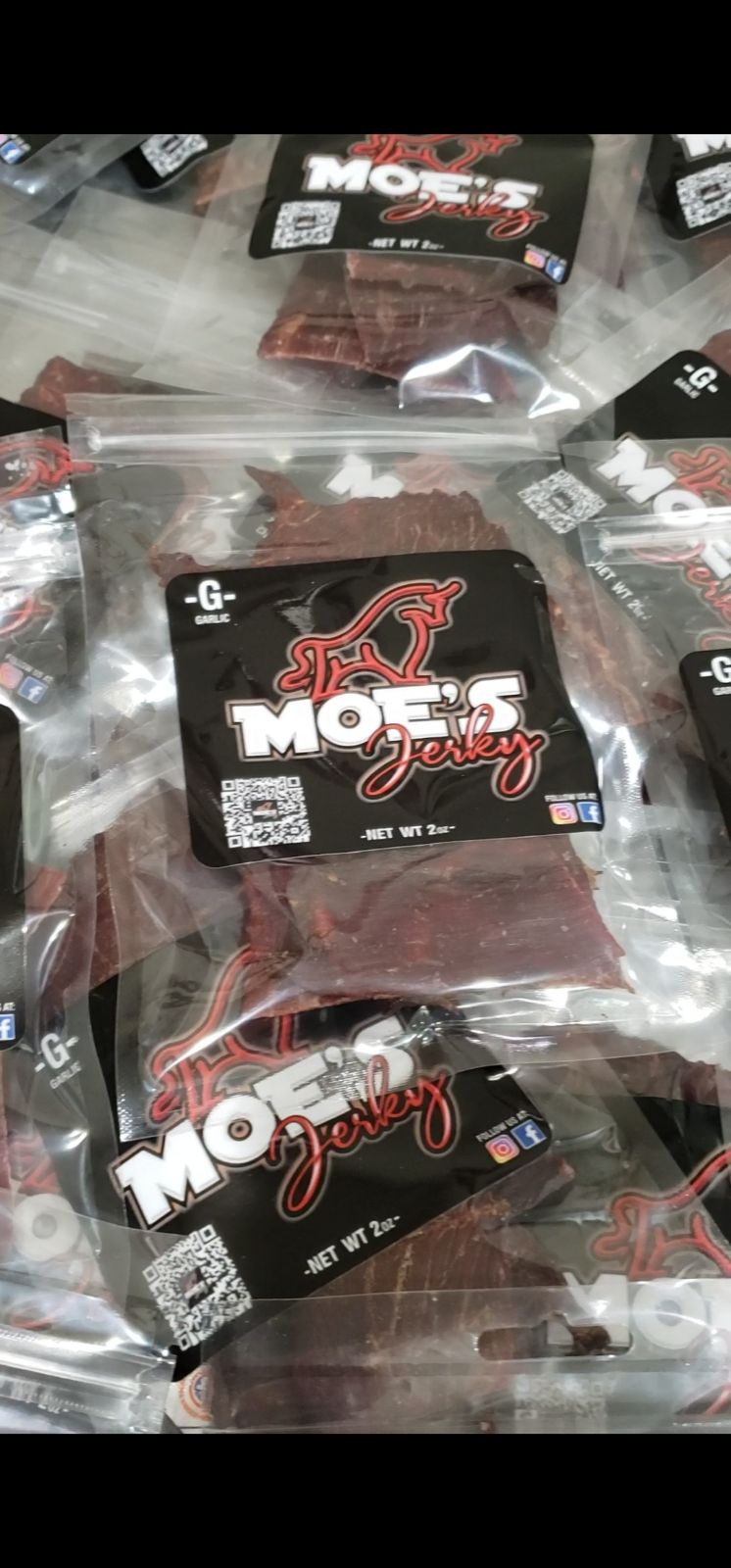 Moe's Beef Jerky: Garlic Flavor