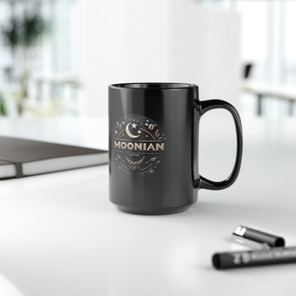 15oz, Black Moonian Coffee Mug